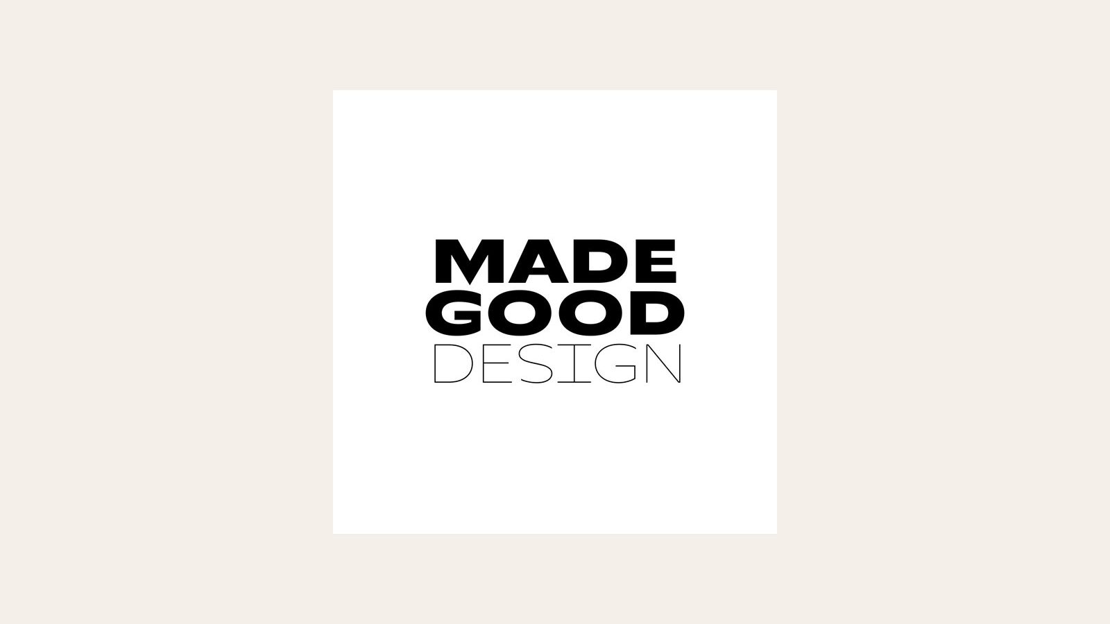 Made Good Design logo and brand identity
