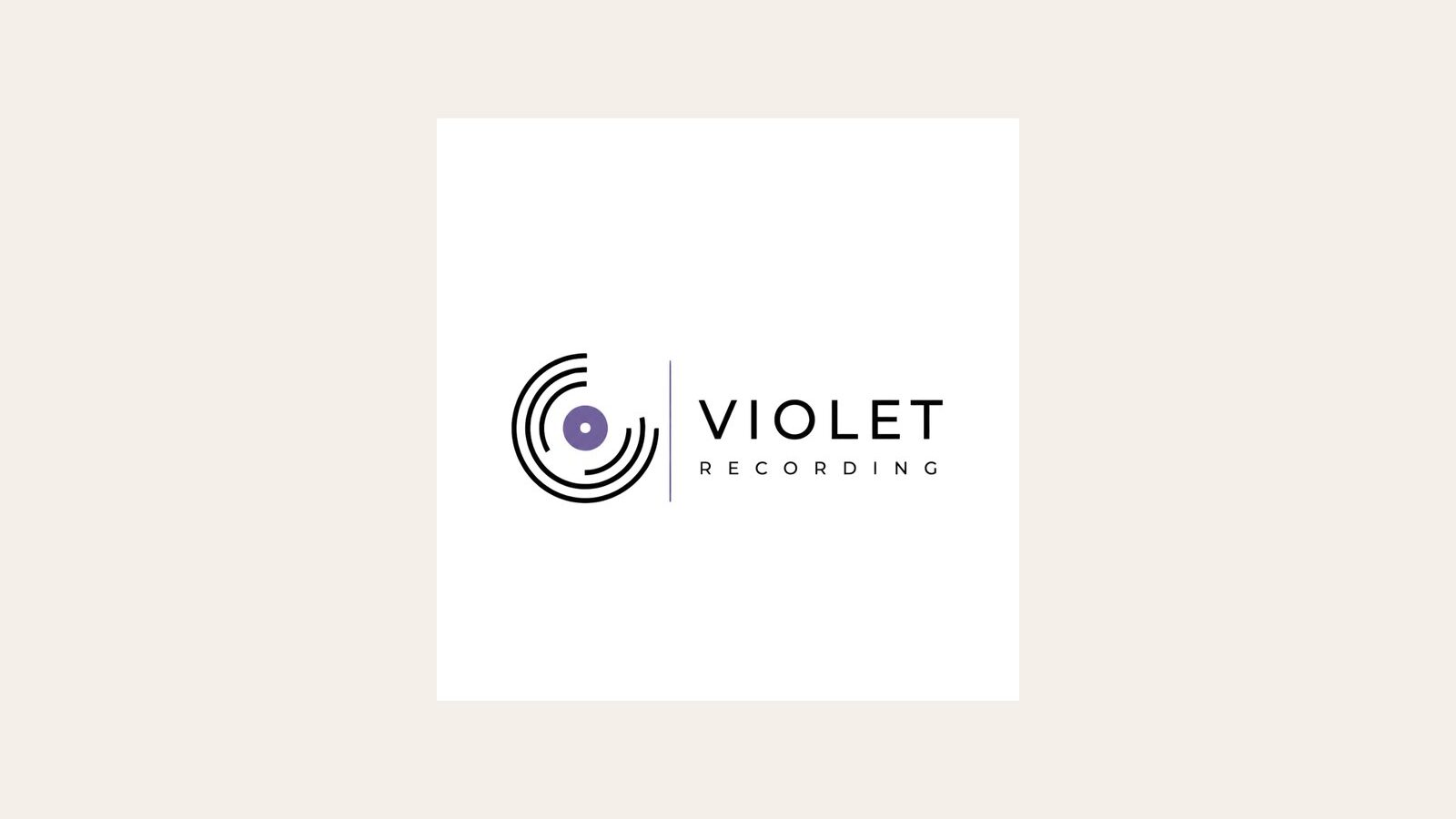 Violet Recording logo and brand identity