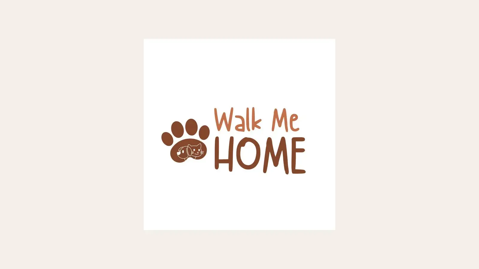 Walk Me Home logo and brand identity