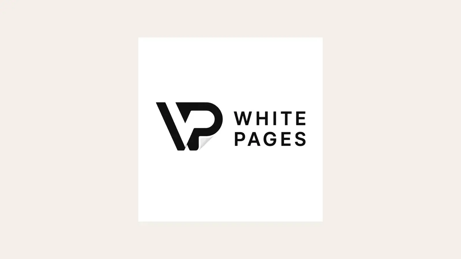 White Pages logo and brand identity